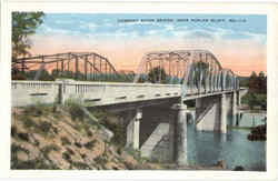 Current River Bridge Poplar Bluff, MO Postcard Postcard