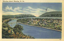 Wheeling Island Postcard