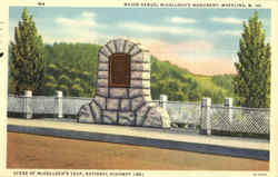 Major Samuel McColloch's Monument Postcard