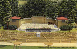 Amphitheatre, Oglelbay Park Wheeling, WV Postcard Postcard