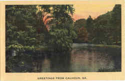 Greetings From Calhoun Postcard