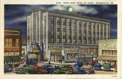 Dixie Hunt Hotel By Night Gainesville, GA Postcard Postcard