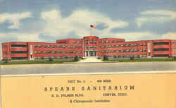 Spears Sanitarium Denver, CO Postcard Postcard