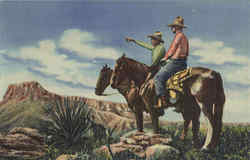 Cowboys Of The Southwest Postcard