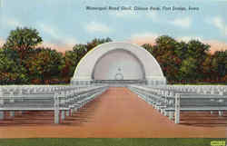 Municipal Band Shell, Oleson Park Fort Dodge, IA Postcard Postcard