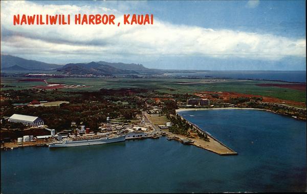 Nawiliwili Harbor Kauai, HI Postcard