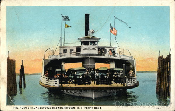 Ferry Boat Ferries Postcard