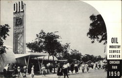 Oil Industry Service Center - Chicago Fair 1950 Exposition Postcard Postcard Postcard