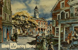 Liberty Square Disney Postcard Postcard Postcard