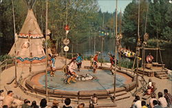 Frontierland Indian Village Postcard