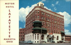 Motor Hotel Lafayette Marietta, OH Postcard Postcard Postcard