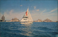 Capt. Starn's Restaurant and Boating Center Postcard