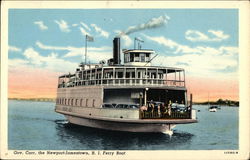 Gov. Carr Ferry Boat, Newport/Jamestown RI Ferries Postcard Postcard Postcard