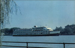 The M.V. George Washington, Wilson Boat Line Boats, Ships Postcard Postcard Postcard