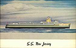 S.S. New Jersey Ferries Postcard Postcard Postcard