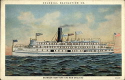 Colonial Line Steamer "Concord" Postcard