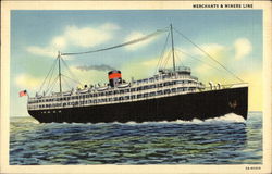 Merchants & Miners Line Steamers Postcard Postcard Postcard