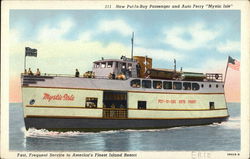 "Mystic Isle" Ferry Boats, Ships Postcard Postcard Postcard