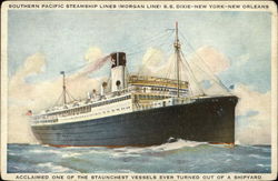 S.S. Dixie - Southern Pacific Steamship Lines (Morgan Line) Steamers Postcard Postcard Postcard