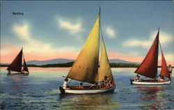 Sailing Sailboats Postcard Postcard Postcard