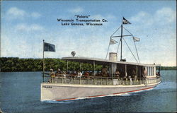 Wisconsin Transportation Co., "Polaris," Lake Geneva, Wisconsin Postcard Postcard Postcard