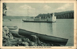 Old Ferry Boat on the Lake of the Ozarks Lake Ozark, MO Postcard Postcard Postcard