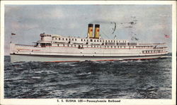 S.S. "Elisha Lee" - Pennsylvania Railroad Postcard