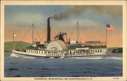 Steamer Mt Washington on the Water Postcard