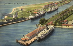 Aerial View of Port Tampa, FL Postcard Postcard Postcard