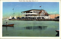 Water View of Yacht Club Postcard