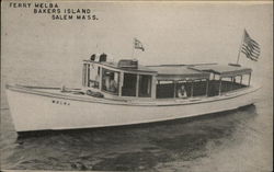 Ferry Melba - Bakers Island Salem, MA Postcard Postcard Postcard