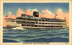 Modern New York Excursion Vessel, State of Pennsylvania Postcard