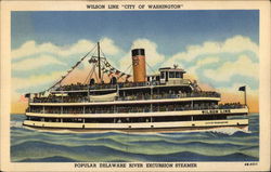 Wilson Line "City of Washington" Steamers Postcard Postcard Postcard