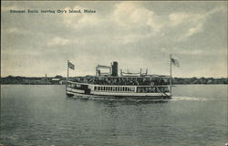 Steamer Emita on the Water Postcard