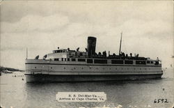 SS Del-Mar-Va on the Water Postcard