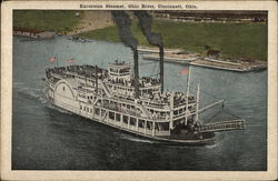 Excursion Steamer, Ohio River Postcard