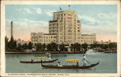 Flamingo Hotel, Overlooking Biscayne Bay Miami, FL Postcard Postcard Postcard