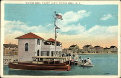 Watch Hill Yacht Club Rhode Island Postcard Postcard Postcard