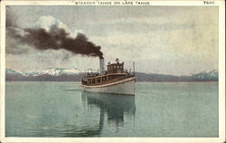 Steamer "Tahoe" on Lake Tahoe Postcard