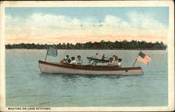 Boating on Lake Attitash Postcard