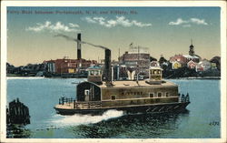 Ferry Boat between Portsmouth, NH and Kittery, ME Postcard