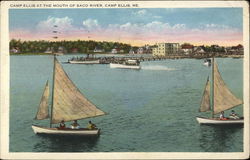 Camp Ellis at the Mouth of Saco River Maine Postcard Postcard Postcard