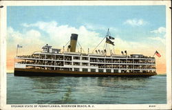 Steamer "State of Pennsylvania" Riverview Beach, NJ Postcard Postcard Postcard