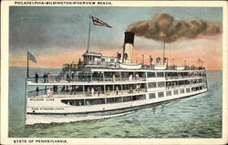 Wilson Line - "State of Pennsylvania Boats, Ships Postcard Postcard Postcard