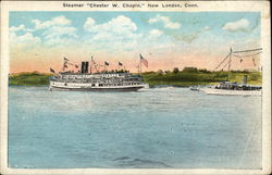 Steamer "Chester W. Chapin" New London, CT Postcard Postcard Postcard