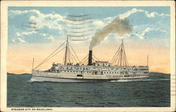 Steamer City of Rockland Steamers Postcard Postcard Postcard