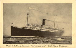 S. S. City of Mnotgomery Savannah, GA Postcard Postcard Postcard