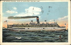 Steamer "State of Maryland" - Old Bay Line Steamers Postcard Postcard Postcard