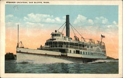 Steamer Uncatena Oak Bluffs, MA Postcard Postcard Postcard