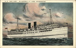 S. S. New York Steamers Postcard Postcard Postcard